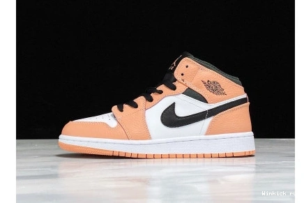 JORDAN MID AIR PINK 1 (GS) QUARTZ 1208